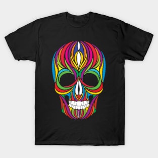 Beautiful folkloric colorful skull T-Shirt